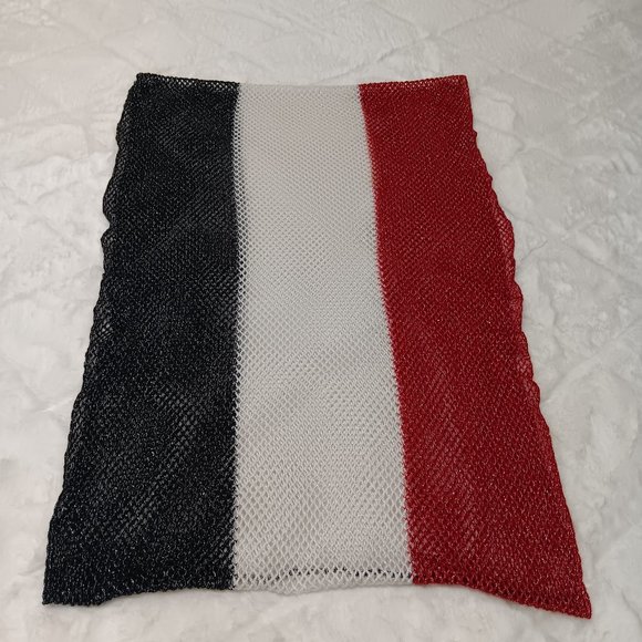 Steve Madden striped shimmery infinity scarf - Picture 1 of 6